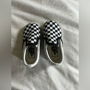 Checkered Vans Toddler slip on